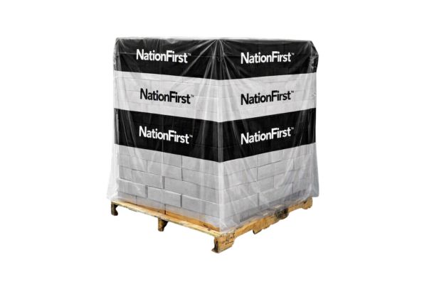 NationFirst LDPE Striped Pallet Covers
